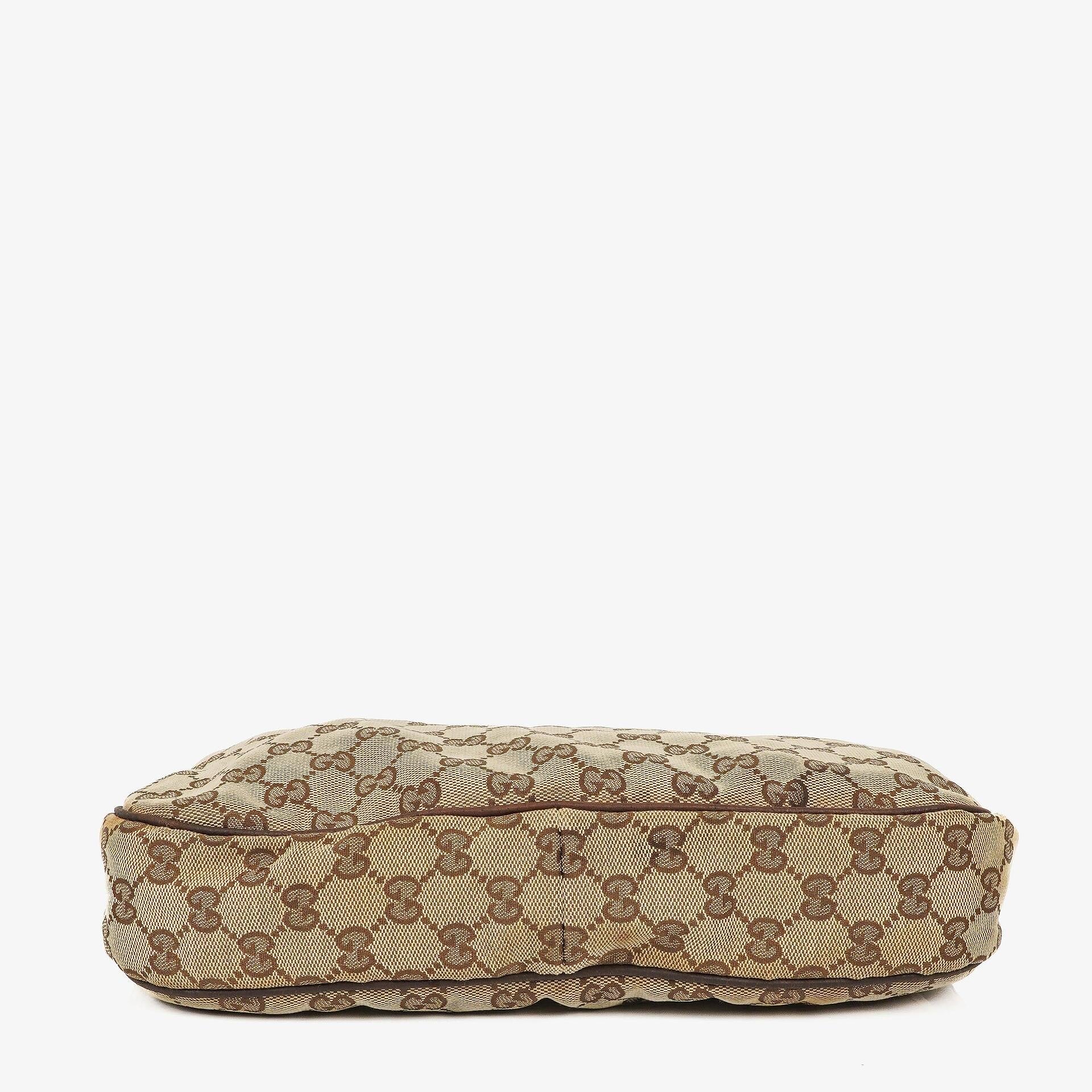 Gucci Charmy Hobo-Tasche aus beigem GG Canvas