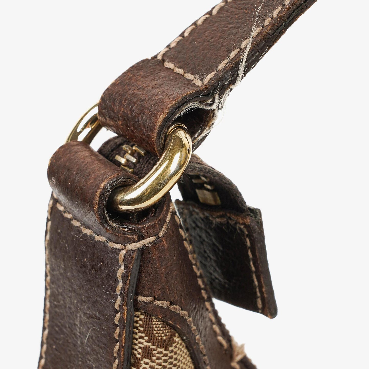 Gucci Charmy Hobo-Tasche aus beigem GG Canvas