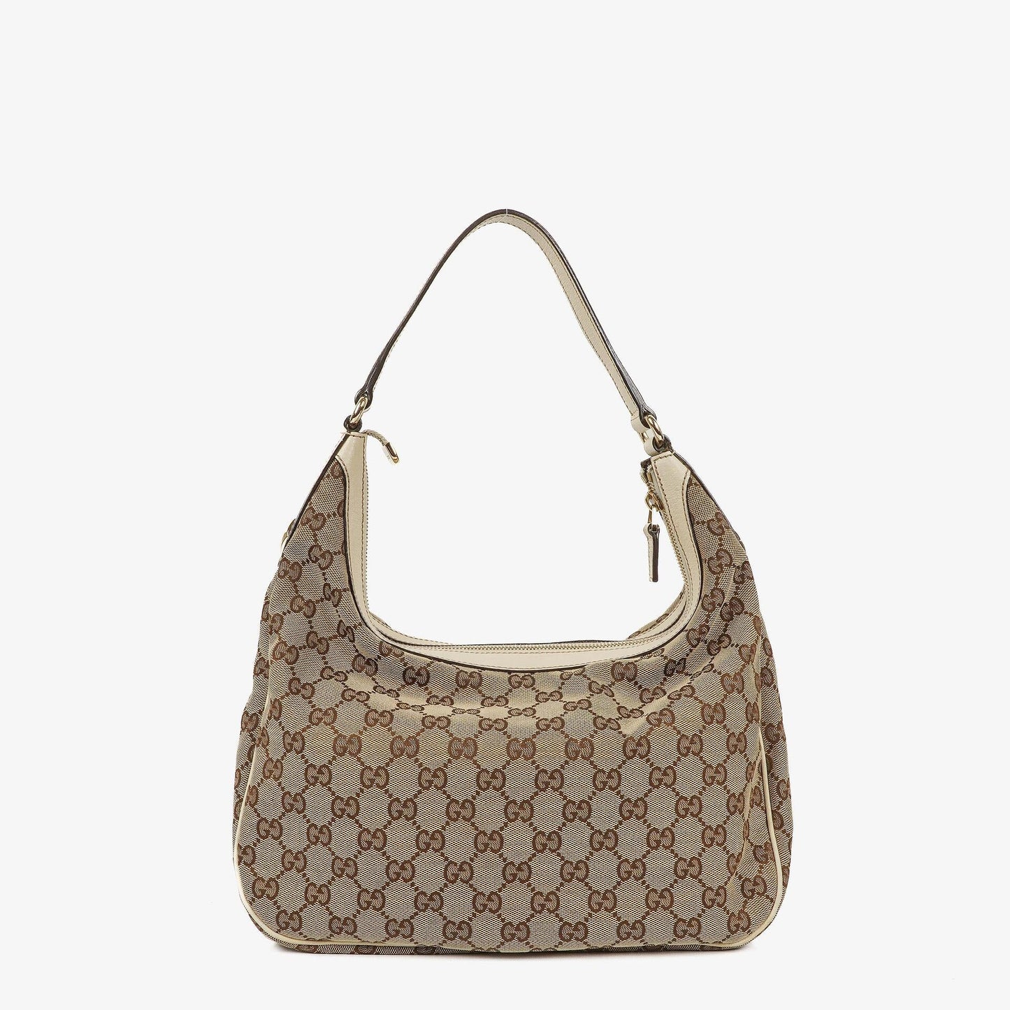 Gucci Charmy Beige GG Canvas Hobo-Tasche