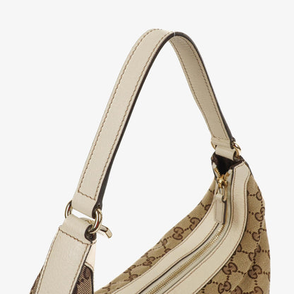 Gucci Charmy Beige GG Canvas Hobo-Tasche