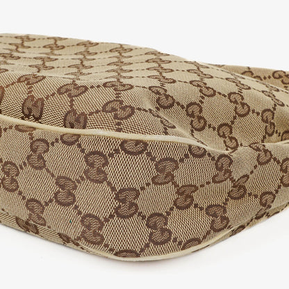 Gucci Charmy Beige GG Canvas Hobo-Tasche