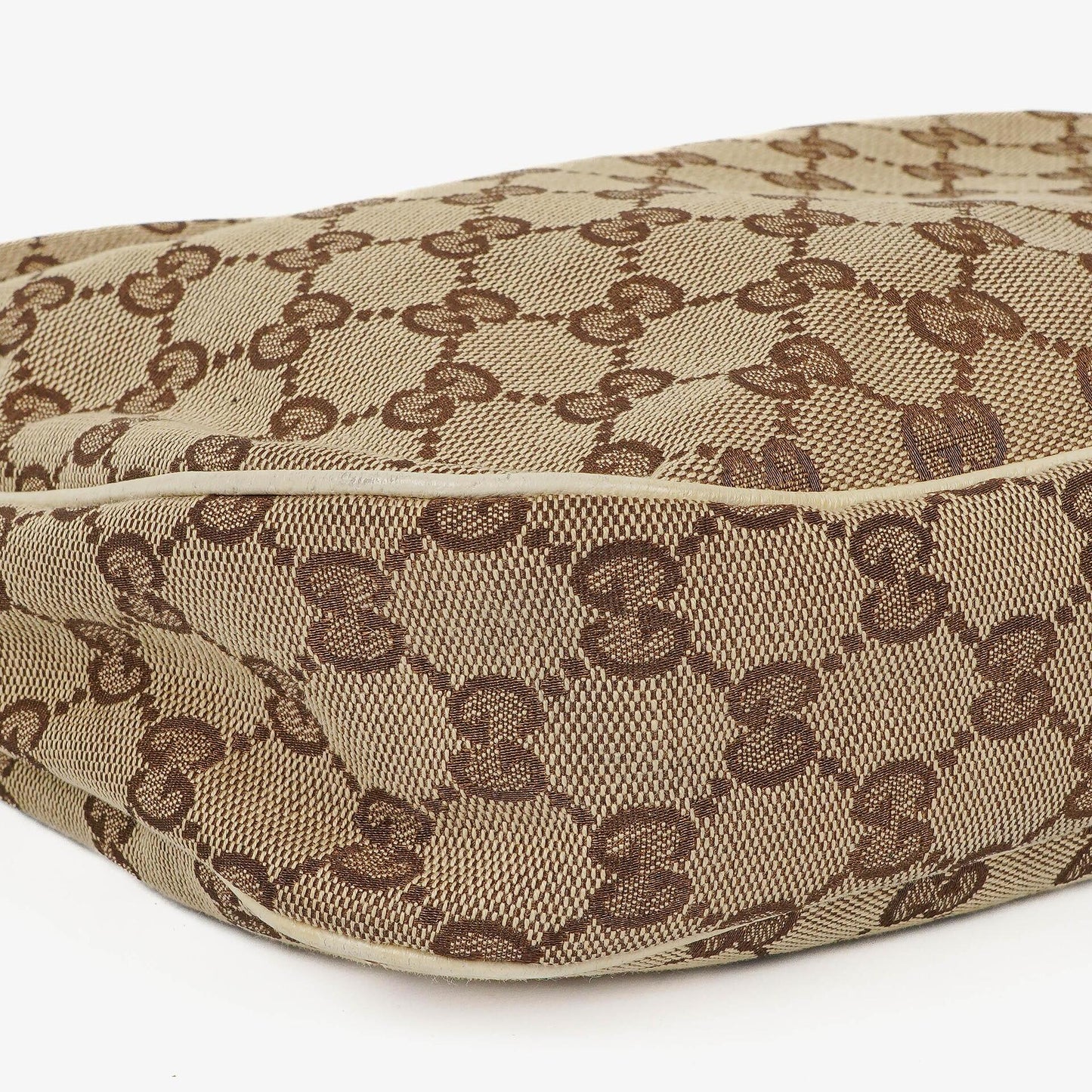 Gucci Charmy Beige GG Canvas Hobo-Tasche