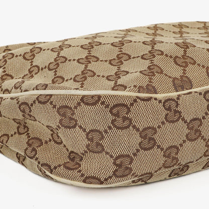 Gucci Charmy Beige GG Canvas Hobo-Tasche