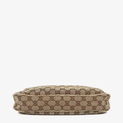 Gucci Charmy Beige GG Canvas Hobo-Tasche