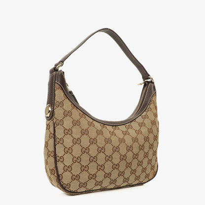 Gucci Charmy Hobo-Tasche aus beigem GG Canvas