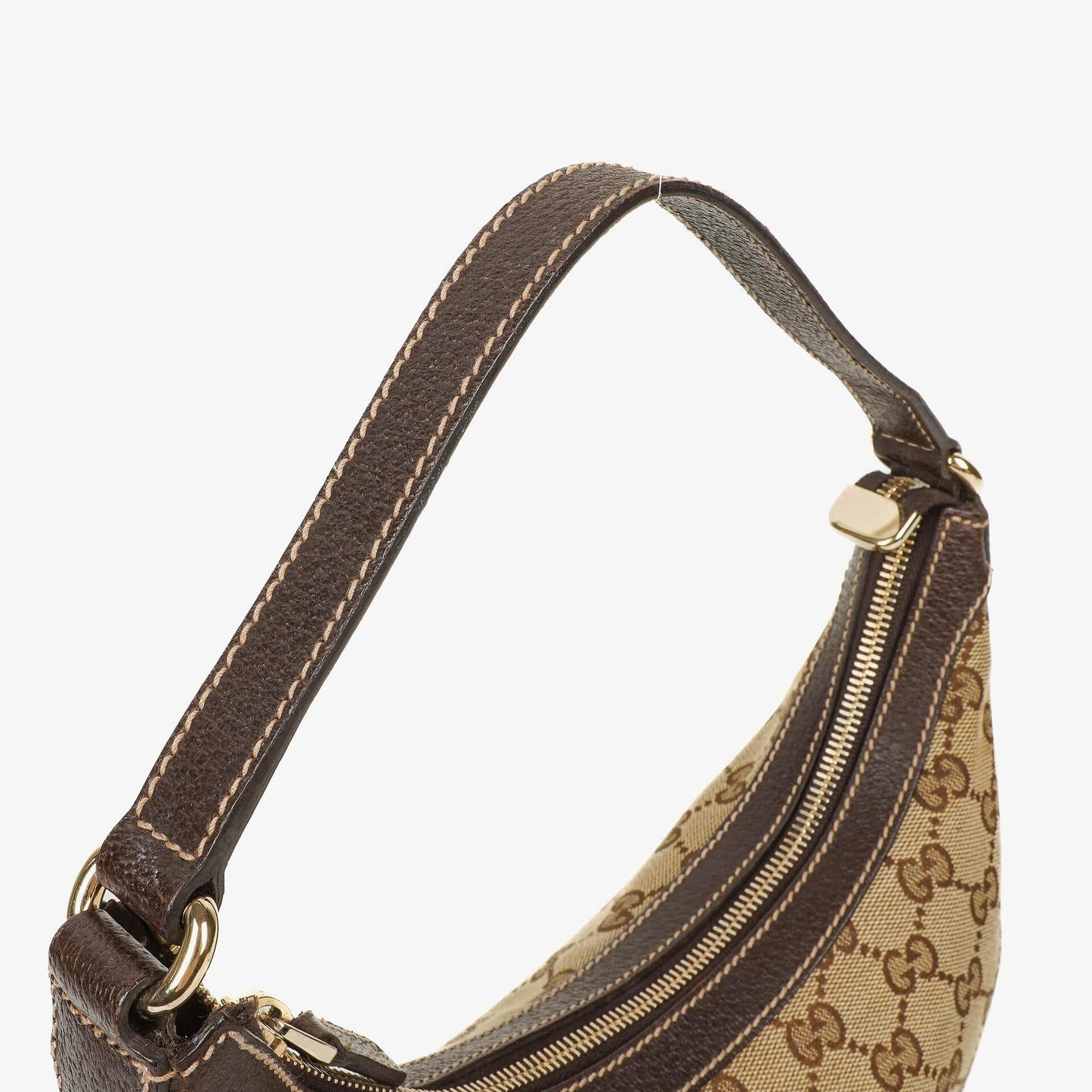 Gucci Charmy Hobo-Tasche aus beigem GG Canvas