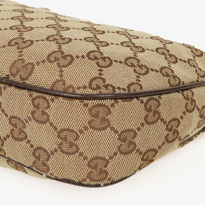 Gucci Charmy Hobo-Tasche aus beigem GG Canvas