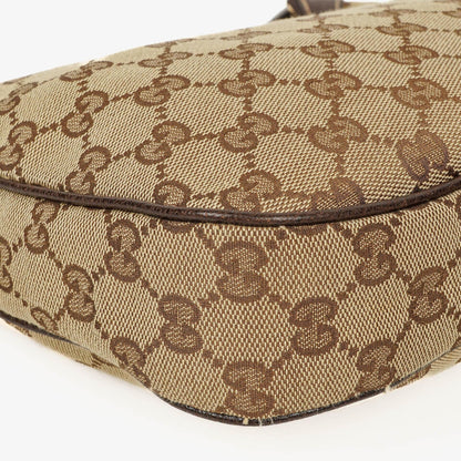 Gucci Charmy Hobo-Tasche aus beigem GG Canvas