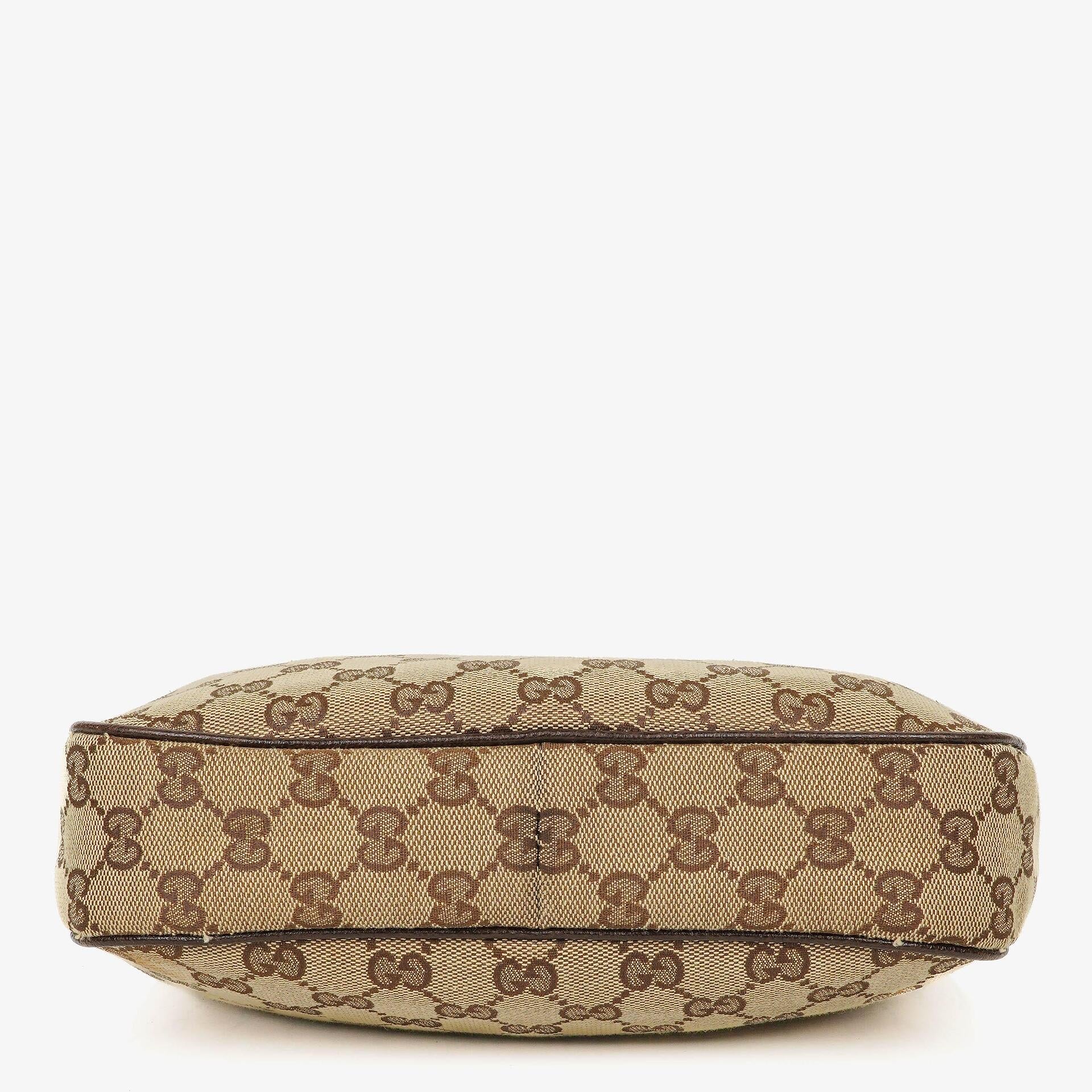 Gucci Charmy Hobo-Tasche aus beigem GG Canvas