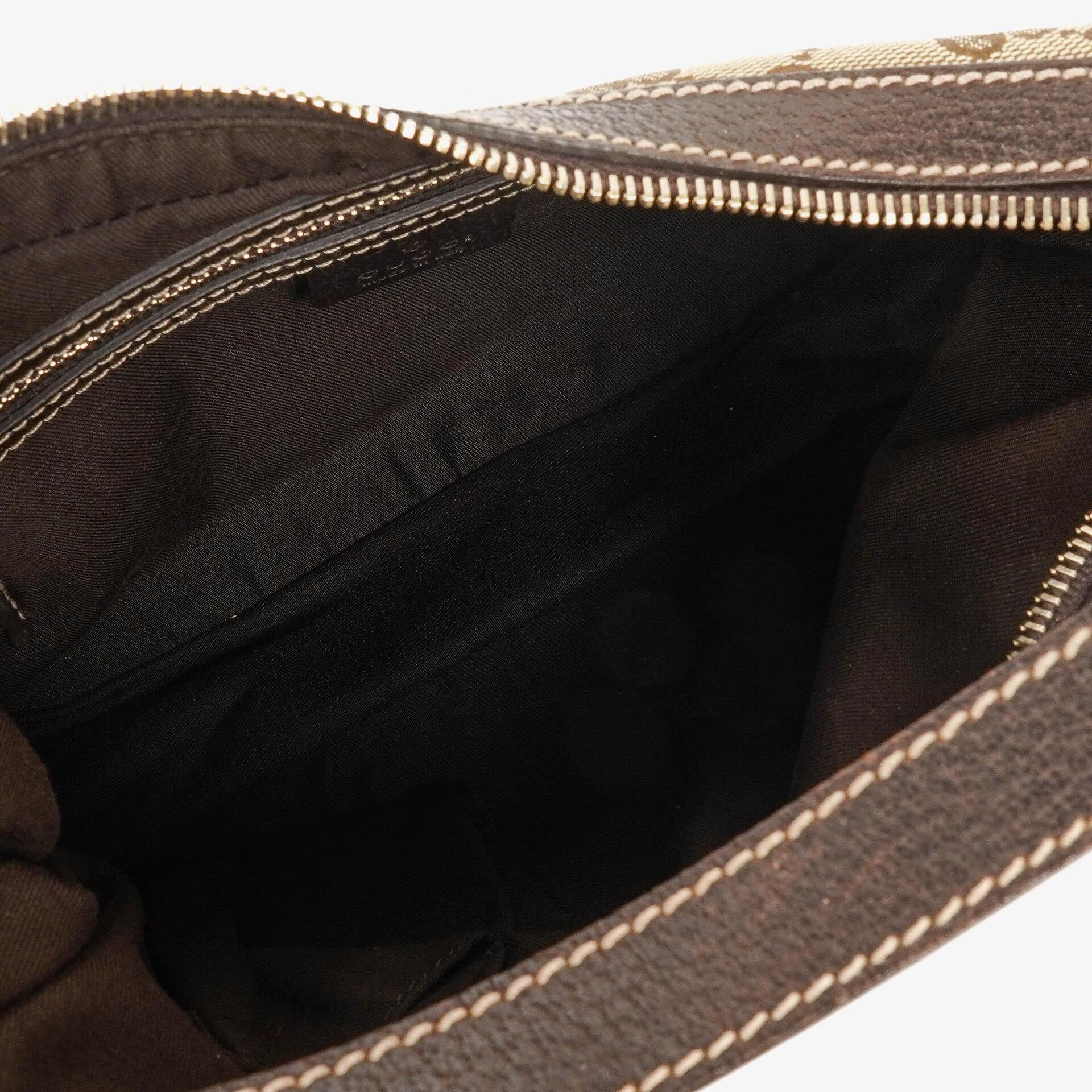 Gucci Charmy Hobo-Tasche aus beigem GG Canvas
