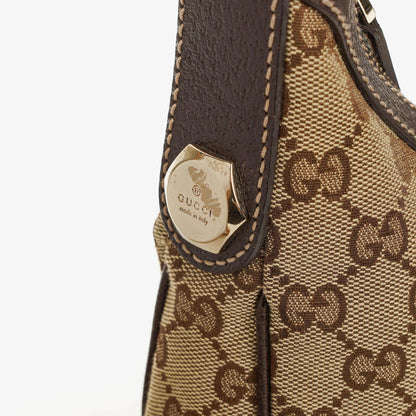 Gucci Charmy Hobo-Tasche aus beigem GG Canvas