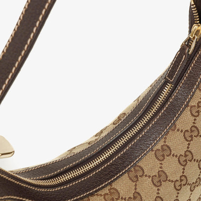 Gucci Charmy Hobo-Tasche aus beigem GG Canvas