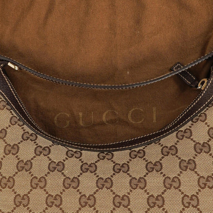 Gucci Charmy Hobo-Tasche aus beigem GG Canvas