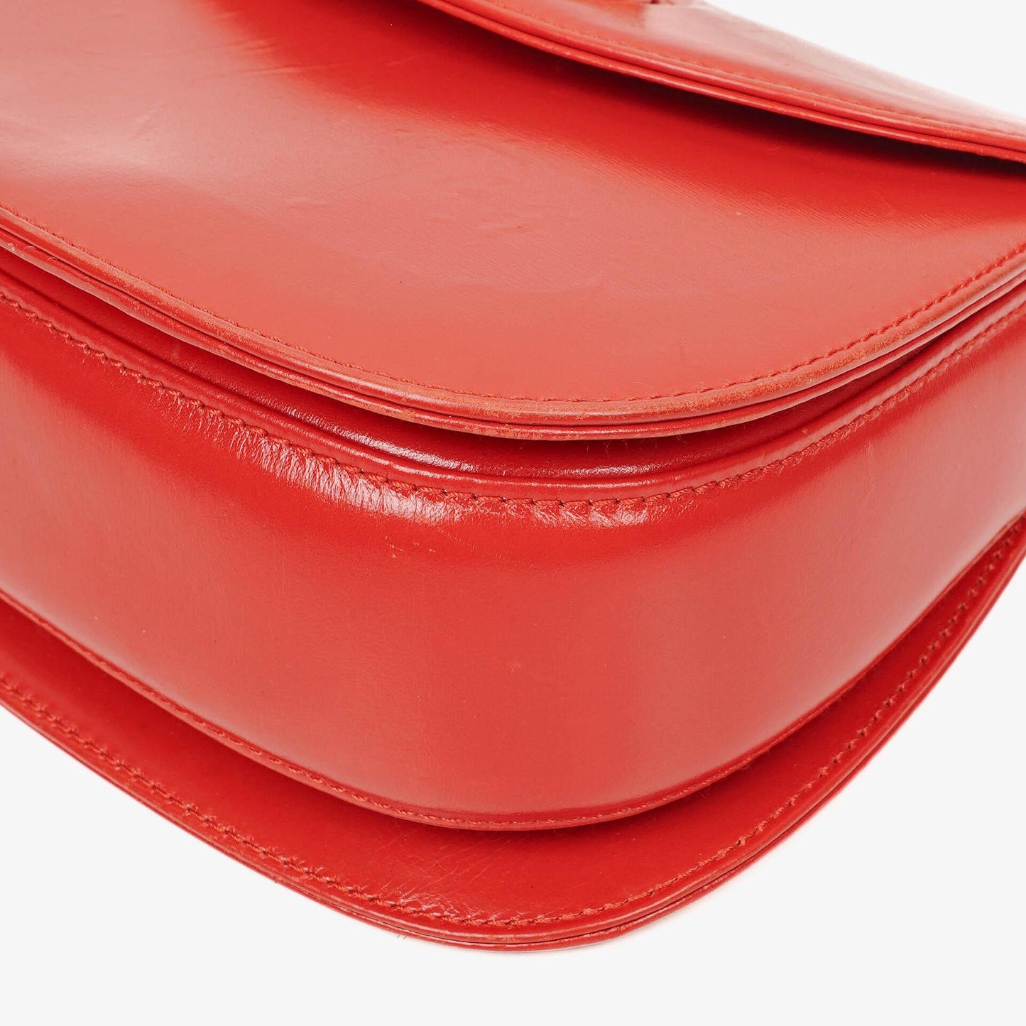 Gucci Convertible Bamboo Top Handle Tasche aus rotem Leder
