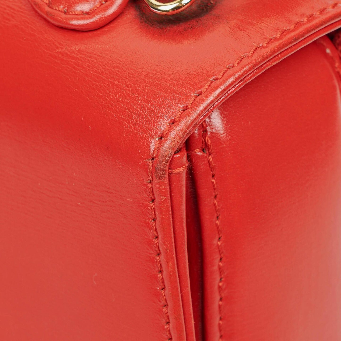 Gucci Convertible Bamboo Top Handle Tasche aus rotem Leder