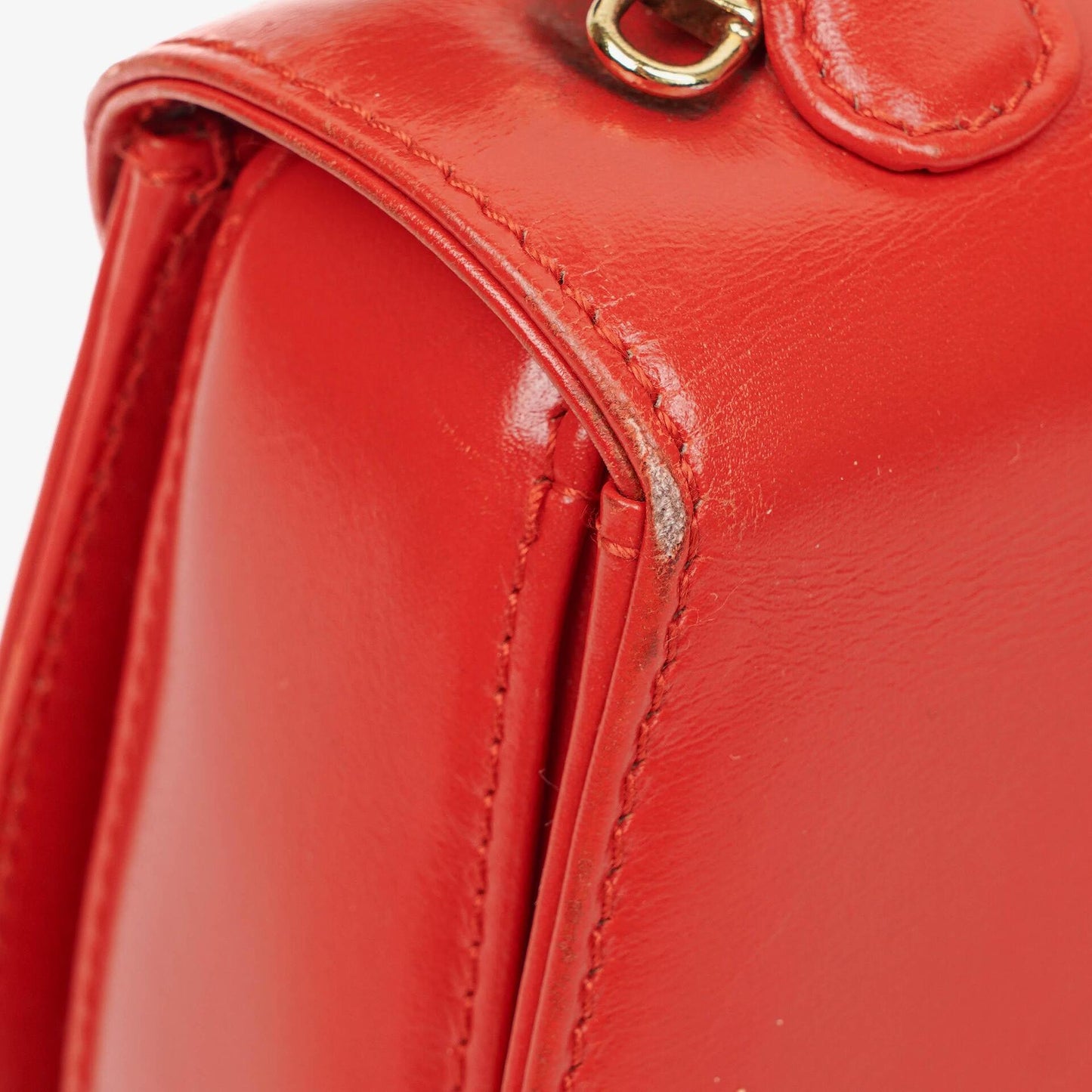 Gucci Convertible Bamboo Top Handle Tasche aus rotem Leder
