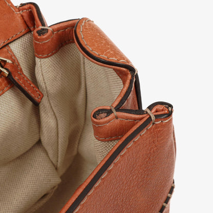 Gucci Medium New Convertible Bamboo Top Handle Tasche aus genarbtem Kalbsleder in Koralle