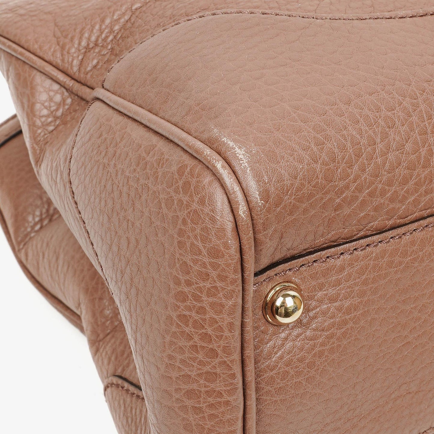 Gucci Diana Tote aus schwarzem genarbtem Leder mit Bambus-Tragegriff
