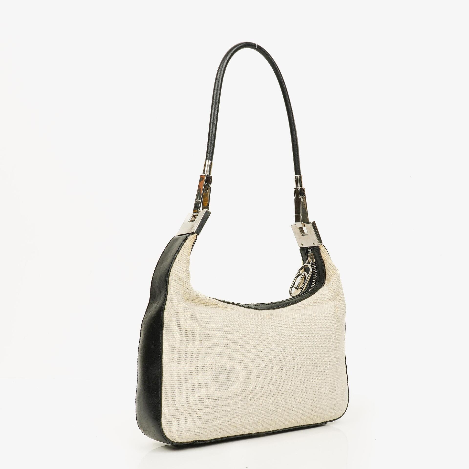 Gucci GG Schulter-Hobo aus zweifarbigem Gewebe