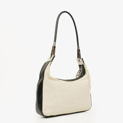 Gucci GG Schulter-Hobo aus zweifarbigem Gewebe