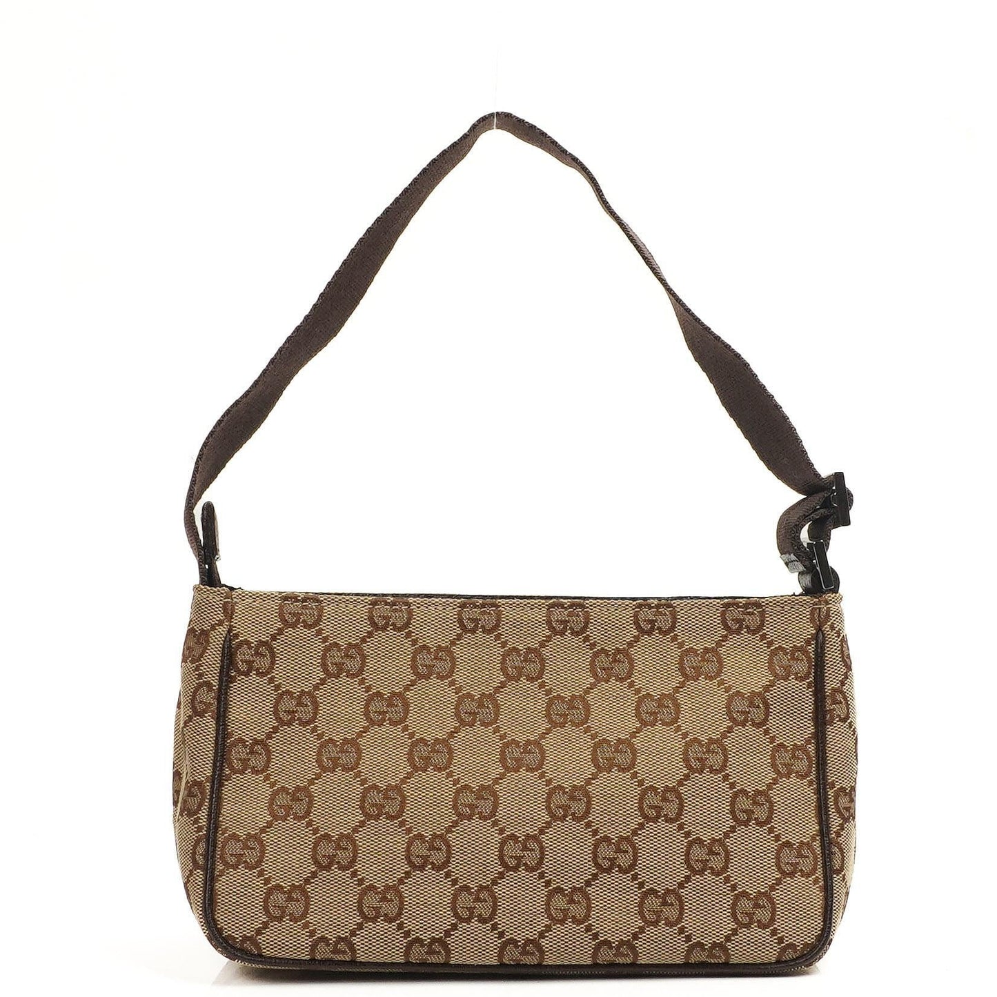 Gucci GG Braunes Monogram Kleine Schultertasche