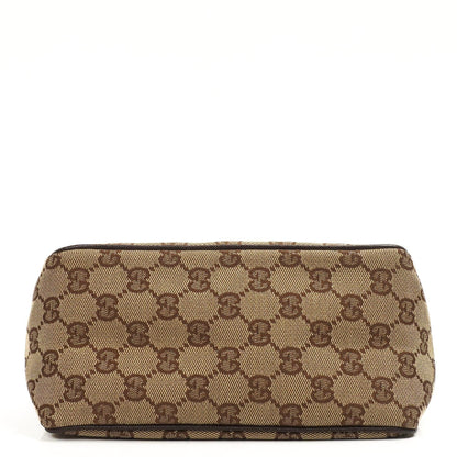 Gucci GG Braunes Monogram Kleine Schultertasche