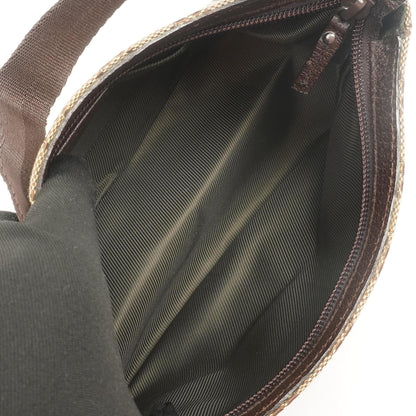 Gucci GG Braunes Monogram Kleine Schultertasche
