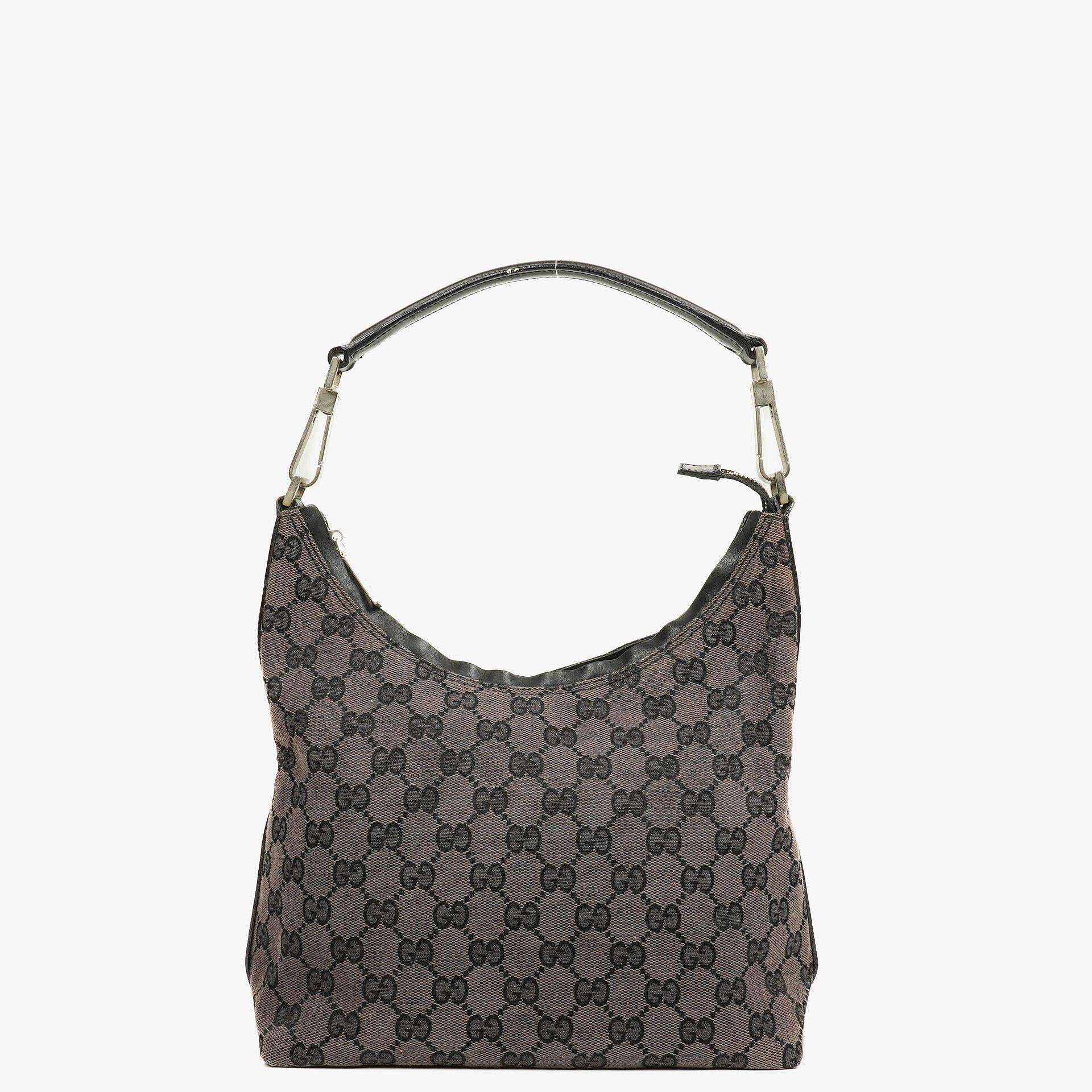 Gucci Schulter-Hobo-Tasche aus GG Canvas und Leder