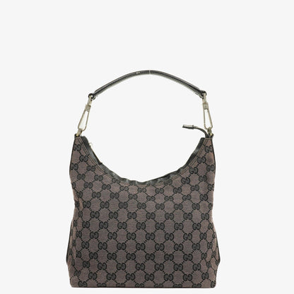 Gucci Schulter-Hobo-Tasche aus GG Canvas und Leder