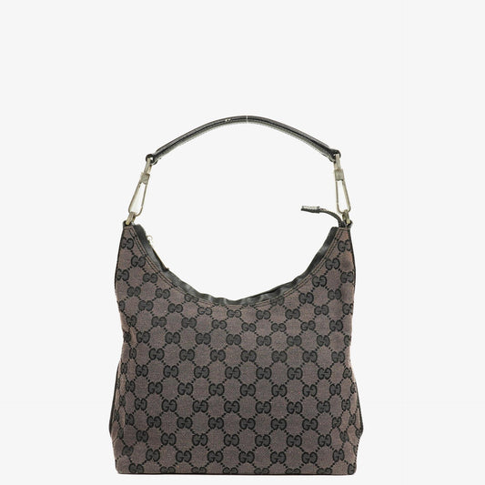 Gucci Schulter-Hobo-Tasche aus GG Canvas und Leder