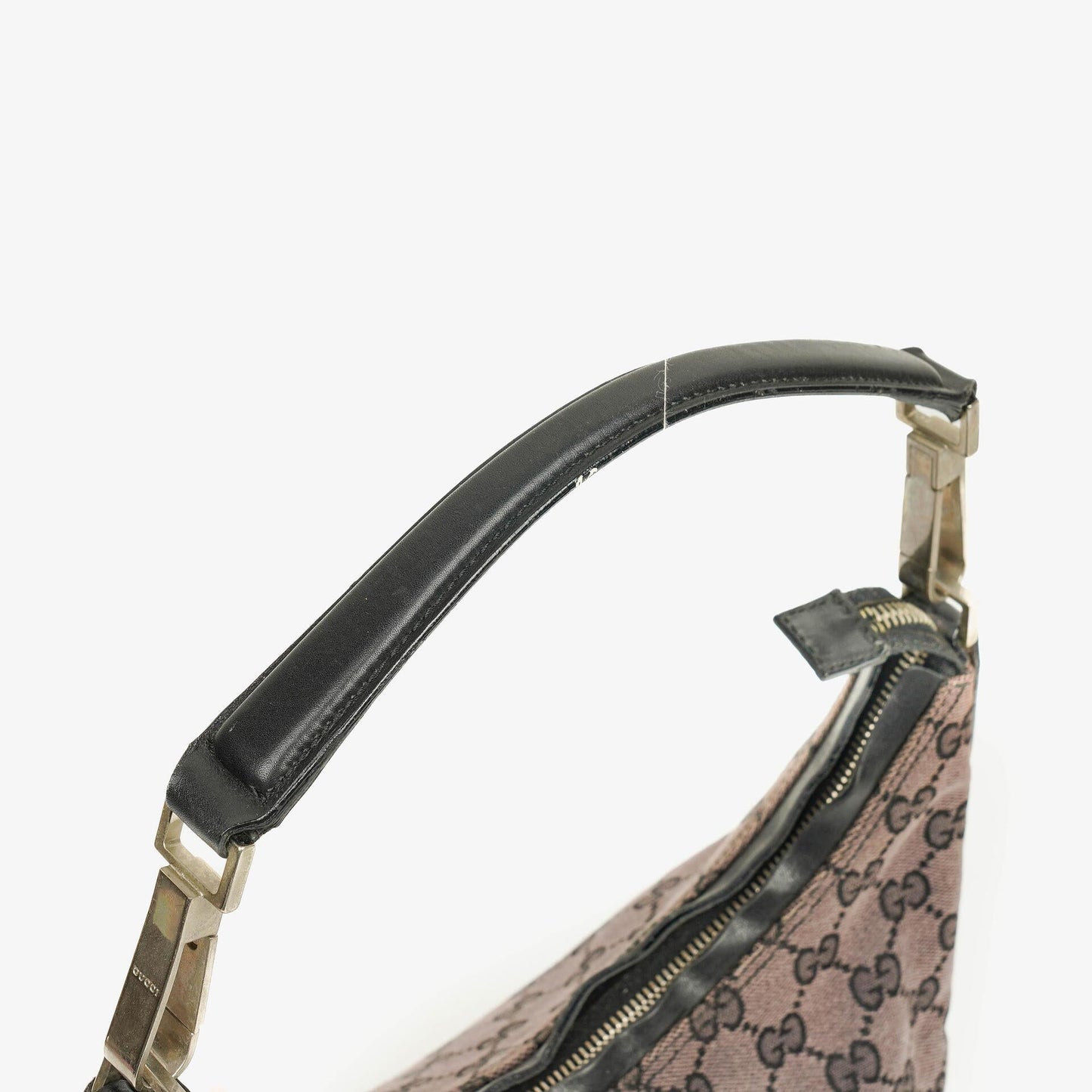 Gucci Schulter-Hobo-Tasche aus GG Canvas und Leder
