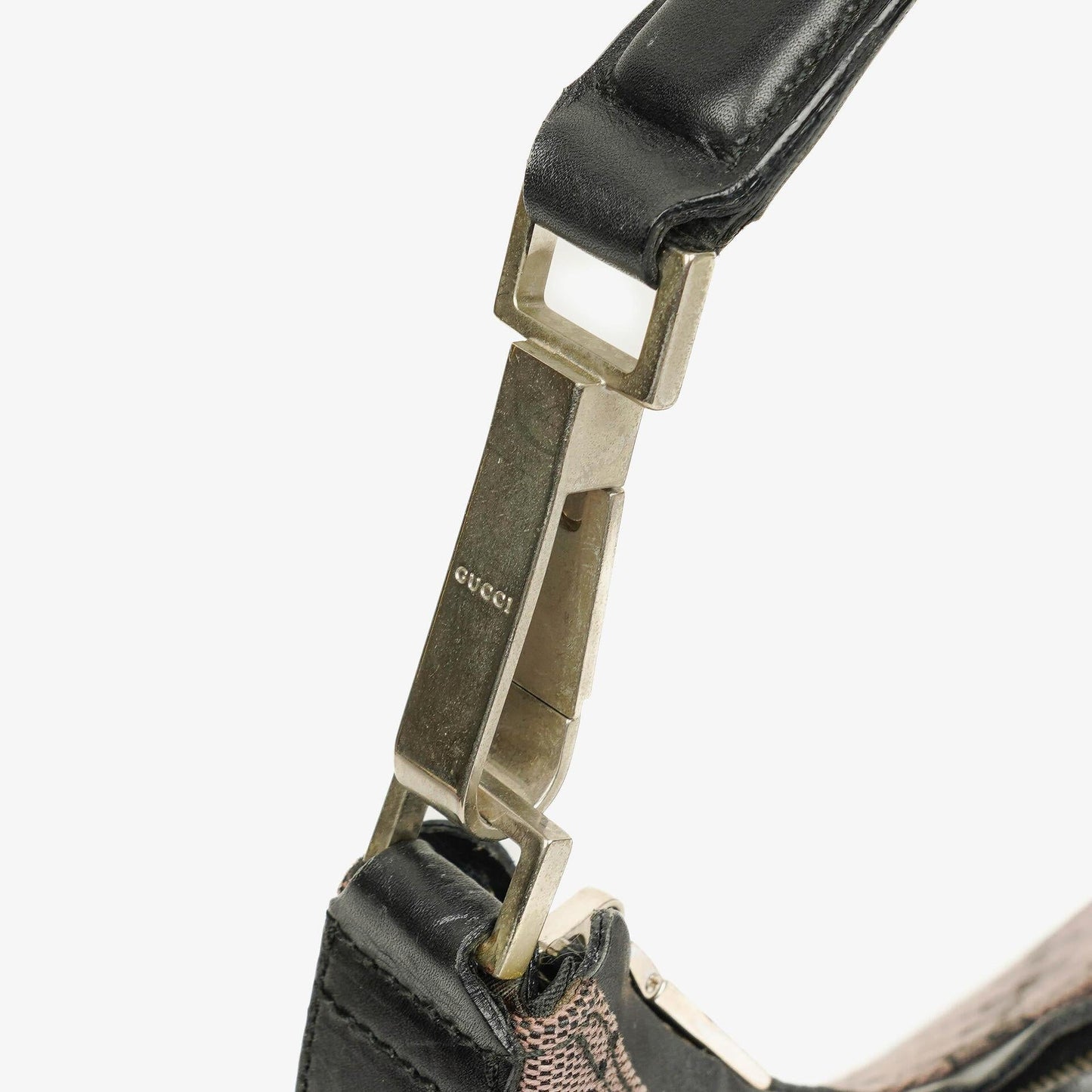 Gucci Schulter-Hobo-Tasche aus GG Canvas und Leder