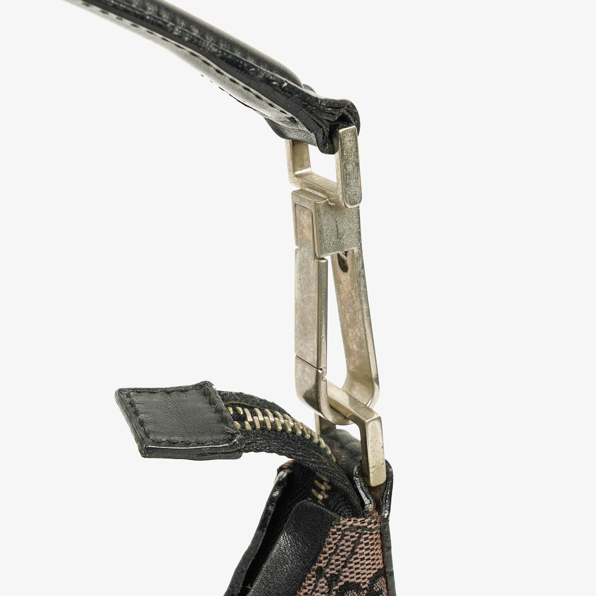 Gucci Schulter-Hobo-Tasche aus GG Canvas und Leder