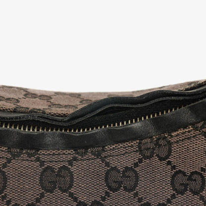 Gucci Schulter-Hobo-Tasche aus GG Canvas und Leder