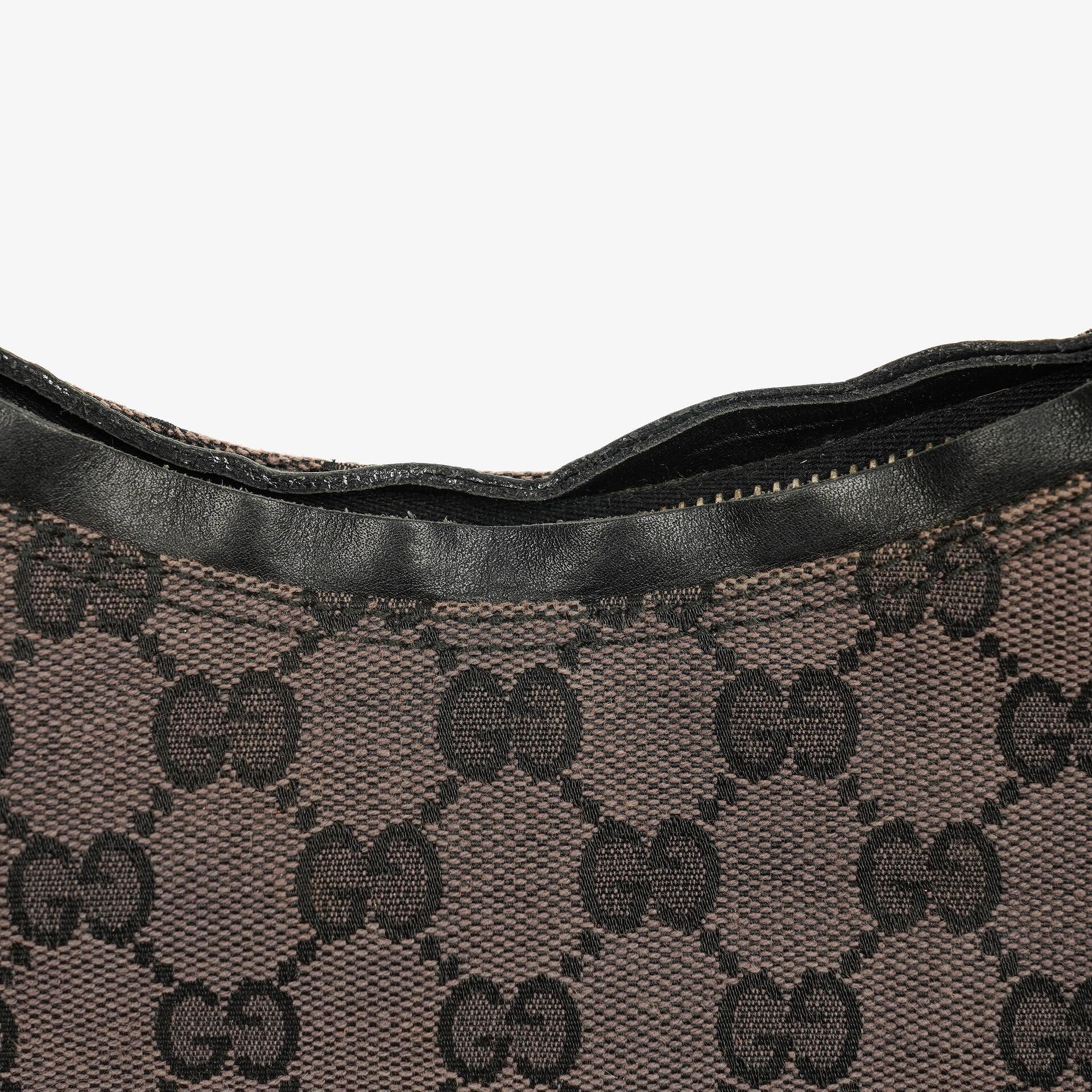 Gucci Schulter-Hobo-Tasche aus GG Canvas und Leder