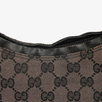 Gucci Schulter-Hobo-Tasche aus GG Canvas und Leder