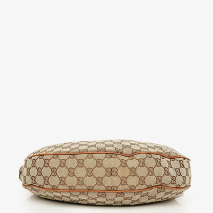 Gucci Hobo-Tasche aus GG Canvas mit Bambusring