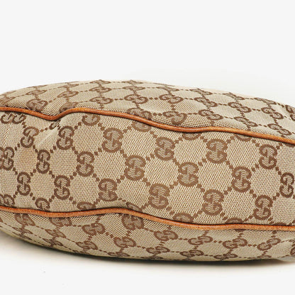 Gucci Hobo-Tasche aus GG Canvas mit Bambusring