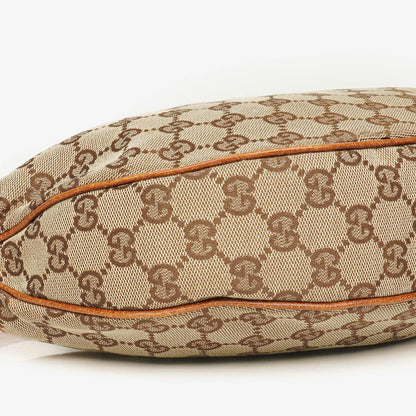Gucci Hobo-Tasche aus GG Canvas mit Bambusring