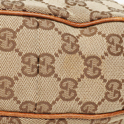 Gucci Hobo-Tasche aus GG Canvas mit Bambusring