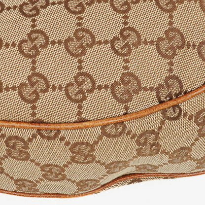 Gucci Hobo-Tasche aus GG Canvas mit Bambusring