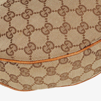 Gucci Hobo-Tasche aus GG Canvas mit Bambusring