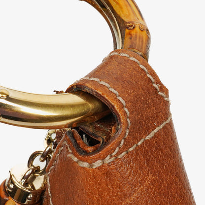 Gucci Hobo-Tasche aus GG Canvas mit Bambusring
