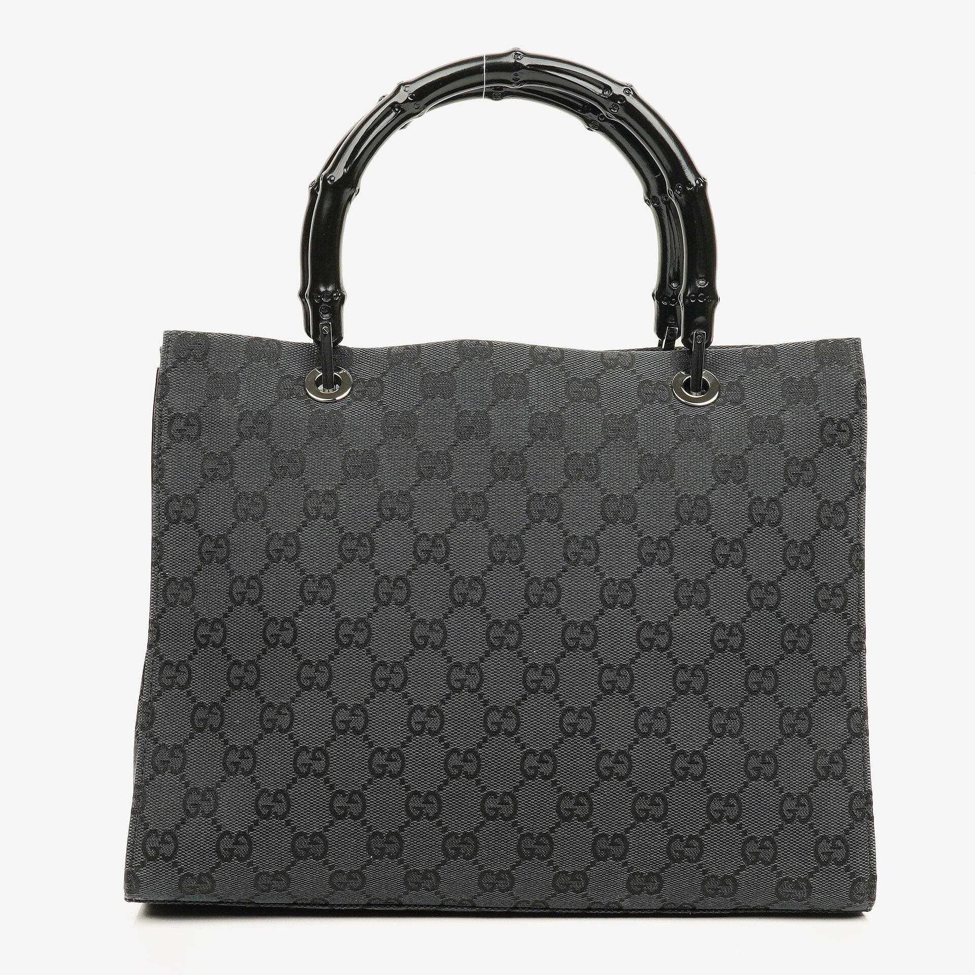 Gucci Tote Tasche aus GG Canvas mit Bambus-Top-Handle