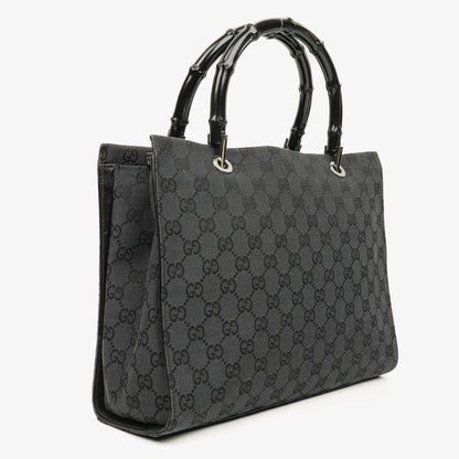 Gucci Tote Tasche aus GG Canvas mit Bambus-Top-Handle