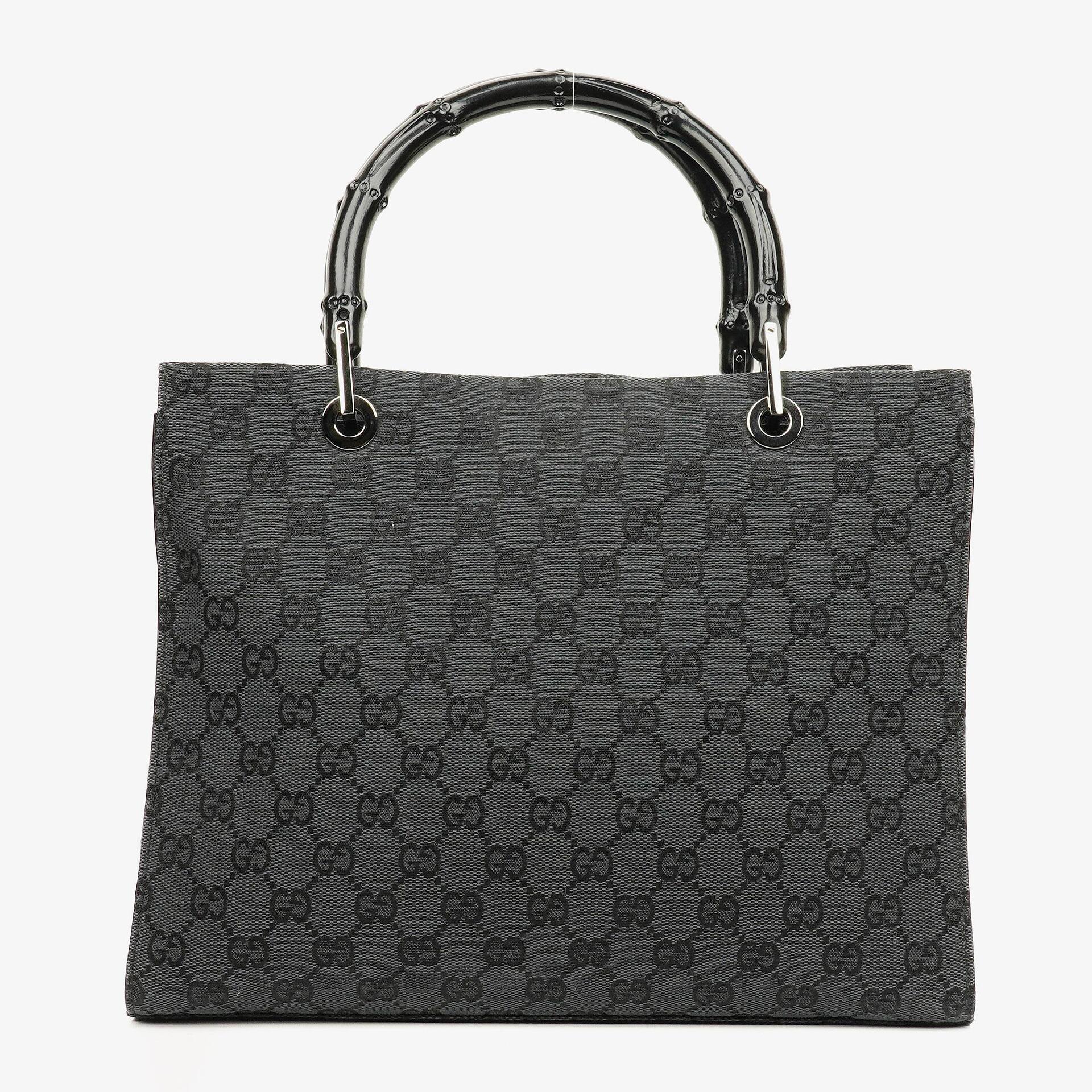 Gucci Tote Tasche aus GG Canvas mit Bambus-Top-Handle