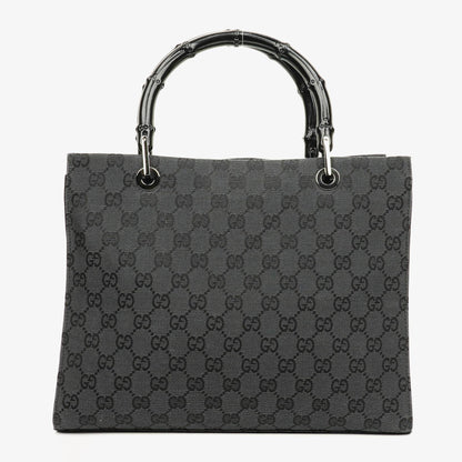 Gucci Tote Tasche aus GG Canvas mit Bambus-Top-Handle