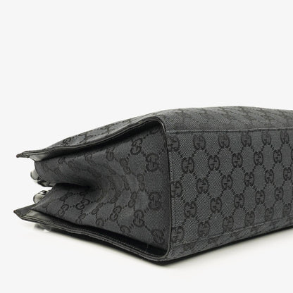 Gucci Tote Tasche aus GG Canvas mit Bambus-Top-Handle