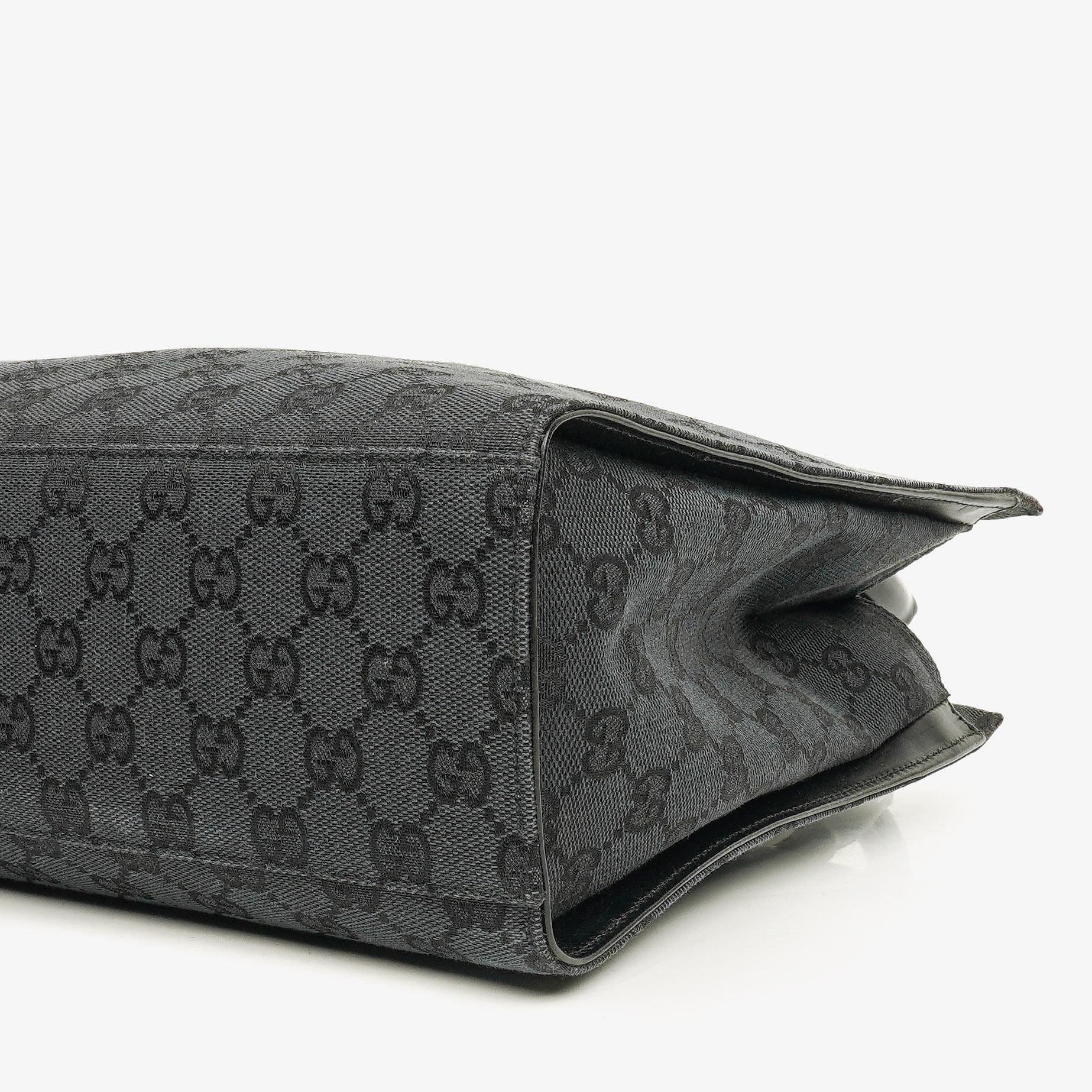 Gucci Tote Tasche aus GG Canvas mit Bambus-Top-Handle
