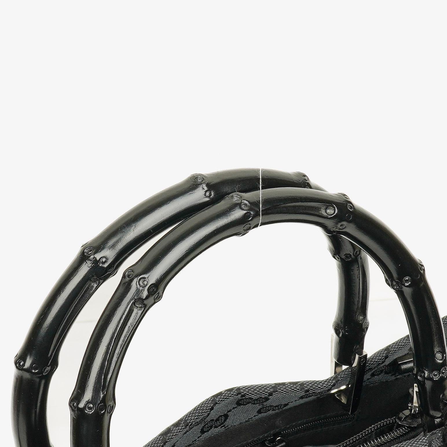 Gucci Tote Tasche aus GG Canvas mit Bambus-Top-Handle